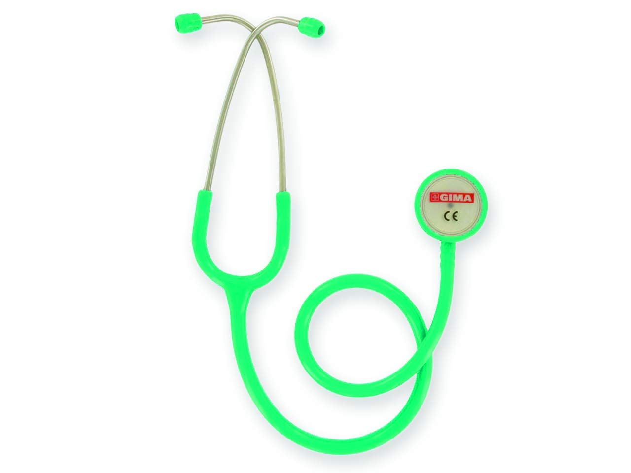 Gima - Classic Dual Head Stethoscope, Green Tube Colour, Littmann Type Stethoscope, Professional Stethoscope