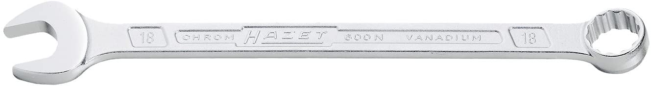HAZET 600NA-1.5/16 432 mm 12-Point Profile Combination Wrench - Chrome-Plated, 1.5/16 Zoll