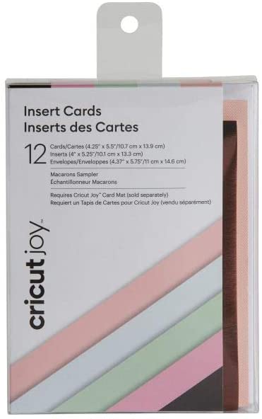 Cricut 2007258 Joy Insert Cards, Macarons Sampler, 12 Pack