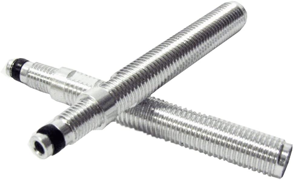 Stan's NoTubes - Threaded Alloy 40mm Valve Extenders Pair Silver, black, 2 STCK