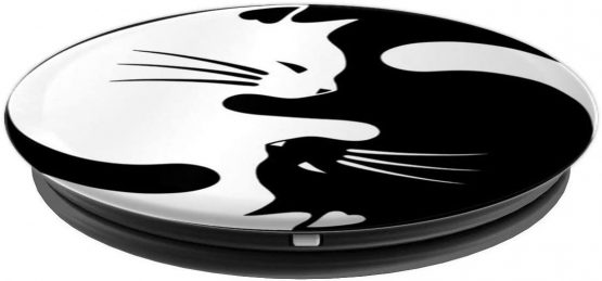 Cat Yin and Yang PopSockets PopGrip: Swappable Grip for Phones & Tablets - Image 2