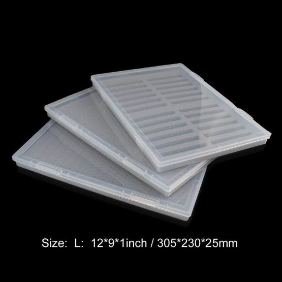 Aventik Fly Fishing Box Slim Fly Boxes Super Large Capacity Clear Lid Plastic Competition Fly Fishing Box - Image 3