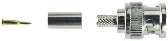 20Pack BNC Male Plug Crimp ON Connectors RG59 Coaxial Cable for CCTV Camera DVR - Image 4