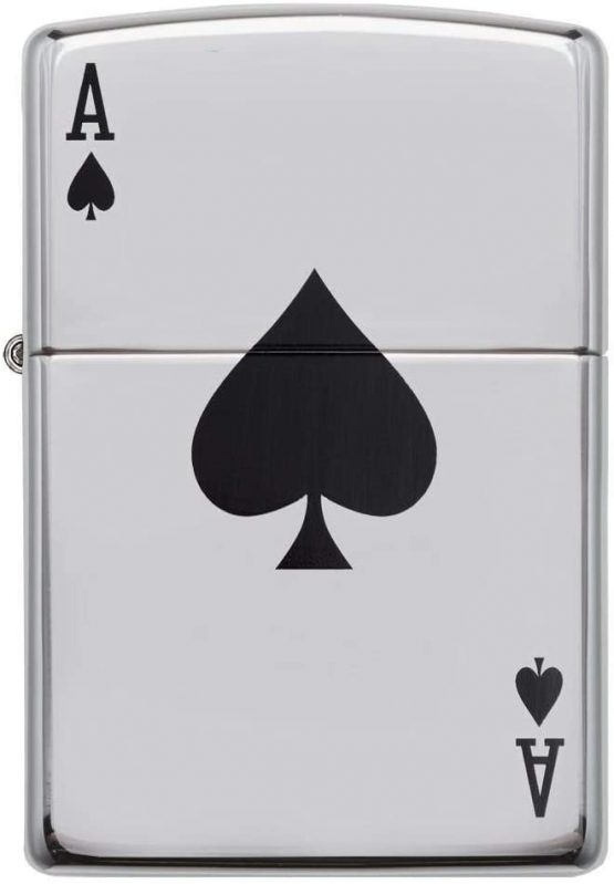 Zippo Lucky Ace Lighter - High Polished Chrome - Image 2