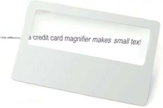 Flexible Credit Card Size Arcylic Magnifying Lens with Plastic Sleeve (10 Cards) - Image 4