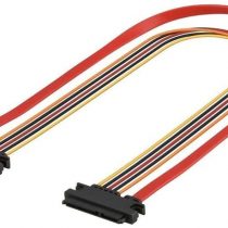 Goobay 93871 PC SATA Data and Power Extension Cable, 0.5m Length