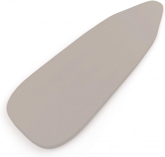 Encasa Homes Replacement Ironing Board Cover with Extra Thick 4mm Felt Pad - Beige - Plain Colors Cotton, Elasticated, (Fits Standard Medium Boards of 110 x 35 cm) Heat Reflective, Heavy Duty - Image 2