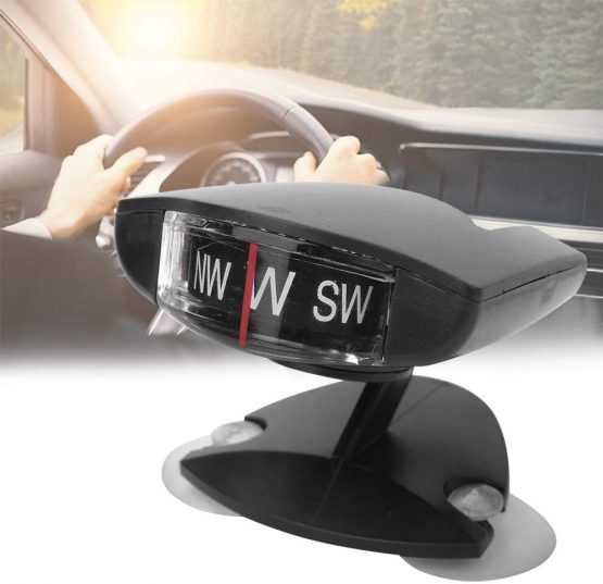 Alomejor Car Compass Mini Vehicle Interior Ornaments Outdoor Car Navigation Compass Ball with Suction Cups for Boat Car - Image 4