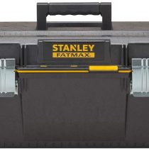 STANLEY FATMAX Waterproof Toolbox Storage with Heavy Duty Metal Latch, Portable Tote Tray for Tools and Small Parts, 23 Inch, 1-94-749
