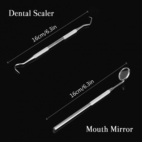 Symphonyw Calculus Remover for Dog, 4pcs Stainless Steel Tarter Remover Scraper Oral Tool Pet Dog Cat Dental Teeth Cleaning Tools (4PCS) - Image 4
