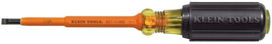 Insulated 3/16" Cabinet - 4" Screwdriver Klein Tools 601-4-INS