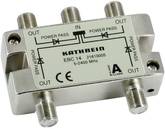 Kathrein EBC 14 4 x Splitter (F-Connector) 5-2400 MHz