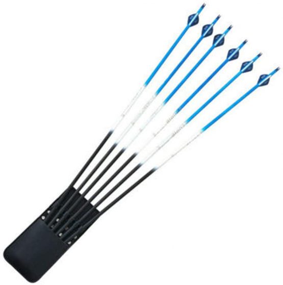Techson Hip Arrows Pocket, Archery Leather Back Pouch Quiver for Holding 6 Pieces Arrows, Shooting Hunting Bow Gear Accessories (Black) - Image 4