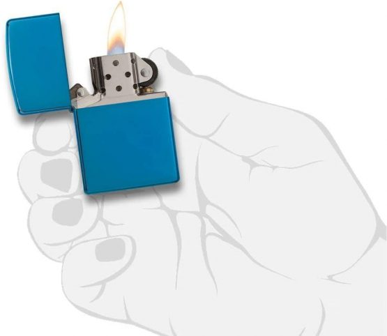 Original Zippo Lighter, Pure, Sapphire - Image 4