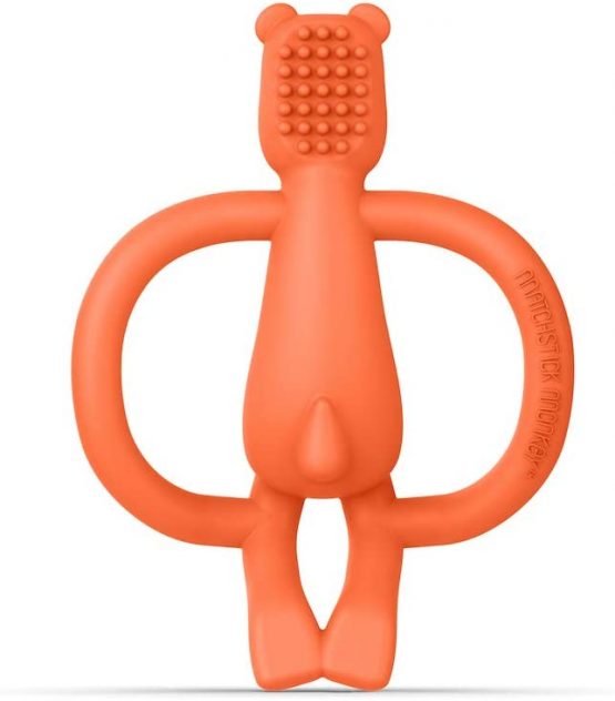 Matchstick Monkey, Bramble Bear Baby Teething Toy, Stimulates and Massages Sore Gums, 3 Months Old + - Image 2