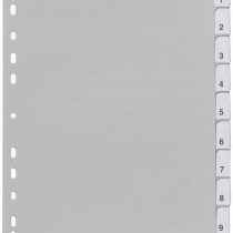 Durable 6441-10 Index Plastic Blank Pack of 10 Grey
