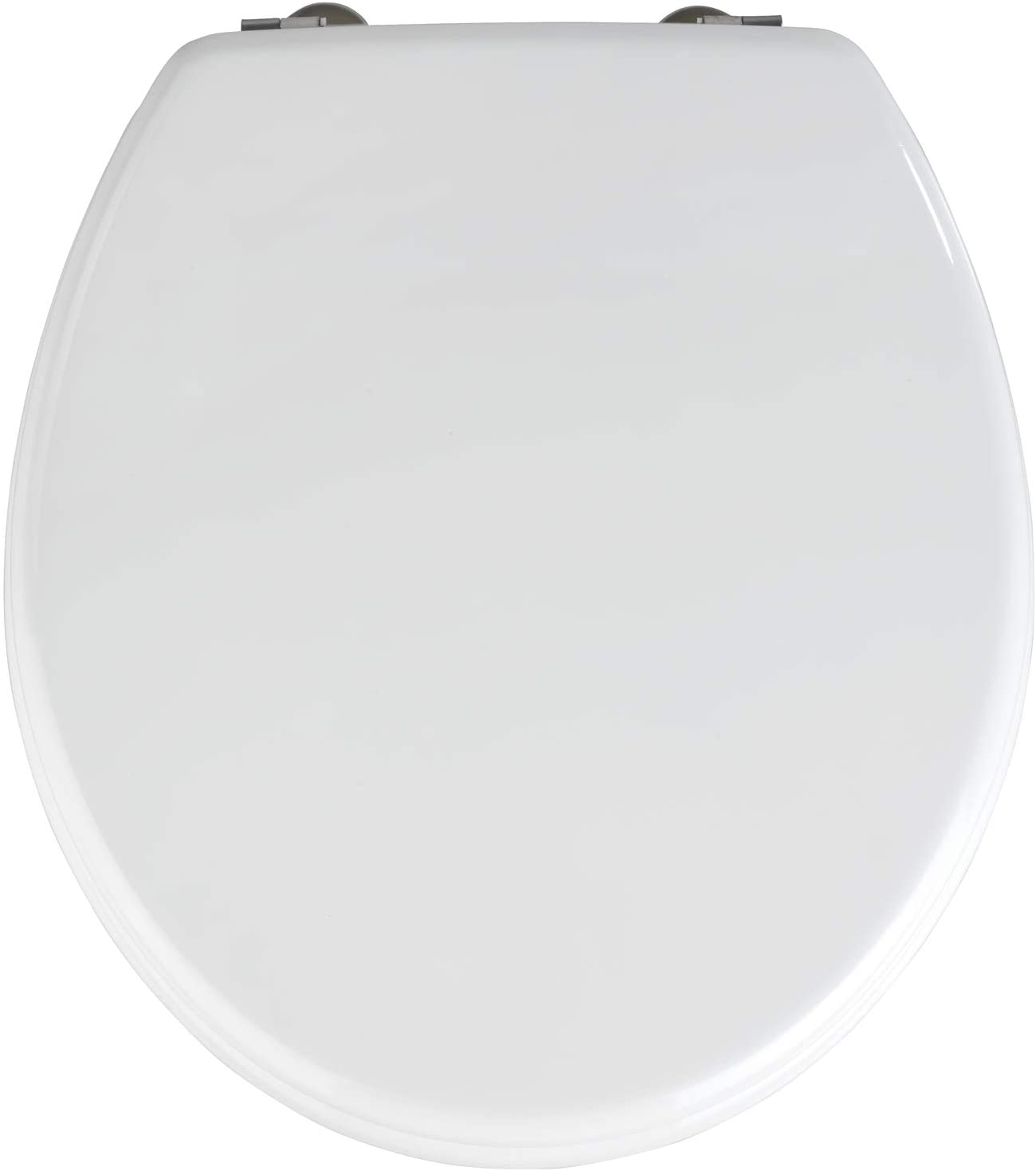 Wenko 152004100 Toilet seat Prima White Suitable for cisterns rustproof Stainless Steel mounting, MDF, 38 x 41.5 cm, White