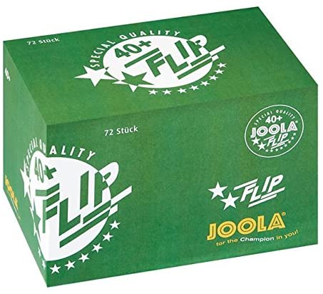 JOOLA Unisex Adult FLIP WHITE 40+ 72 Tt-balls - White