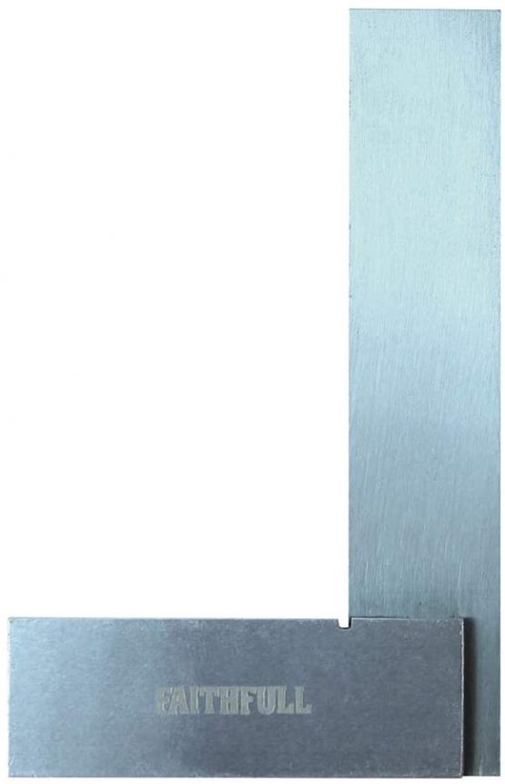 Faithfull FAIES3 Engineers Steel Try Square 75 mm (3 Inch)