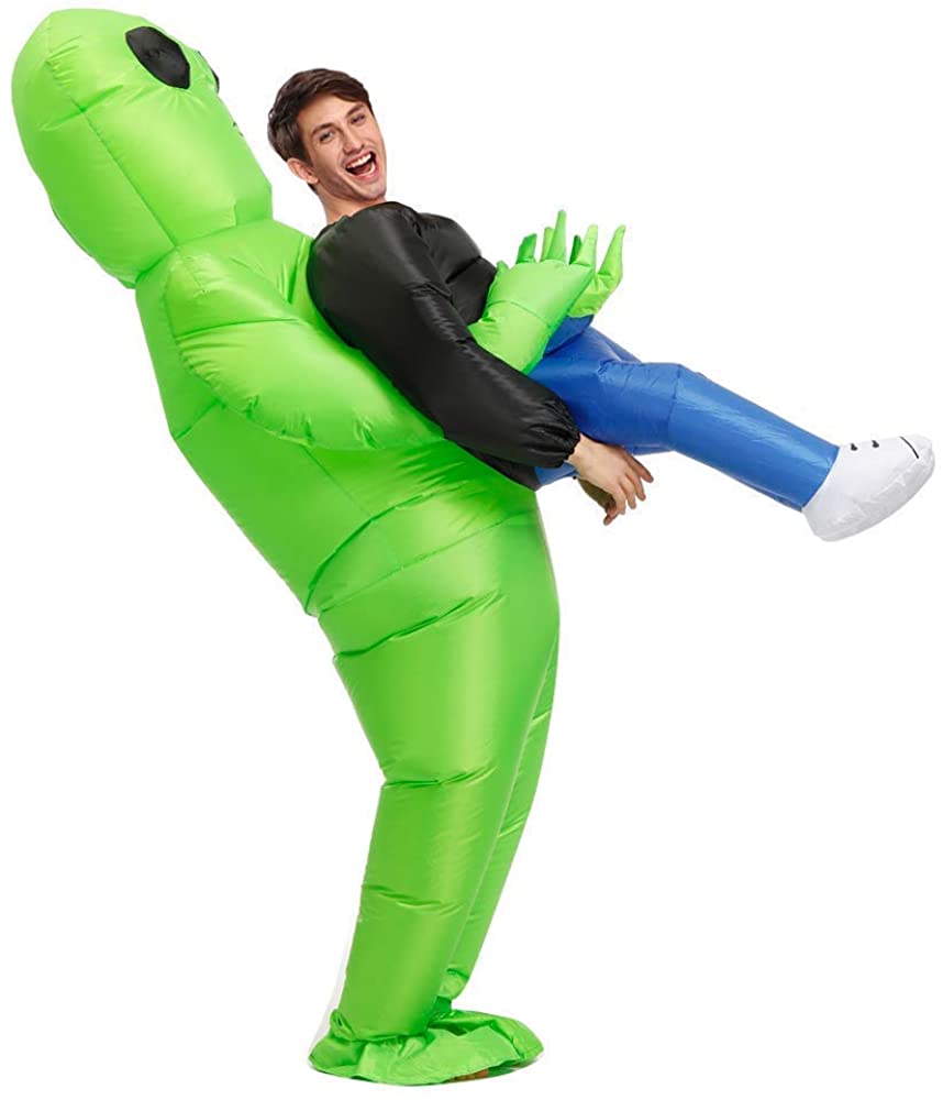 Funclothing Inflatable Alien Costume Adult Funny Blow Up Costume For Birthday Party Halloween 8919