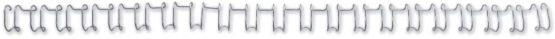 GBC MultiBind Binding Wires, 12 mm, 100 Sheet Capacity, A4, Silver, Pack of 100, IB161230