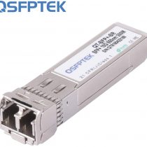 QSFPTEK 10G SFP+ Module, 10Gbe SFP Mini Gbic 10GBASE-SR 850nm DDM Multimode LC Transceiver for Intel E10GSFPSR, Netgear, D-Link, TP-LINK, Zyxel, Qnap Nas, up to 300m