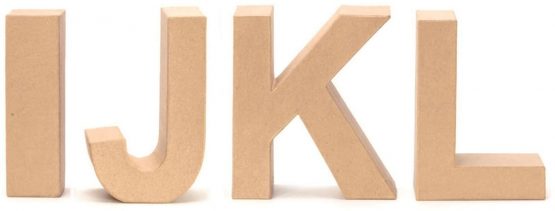 Glorex Cardboard Letter, Natural, I - Image 2