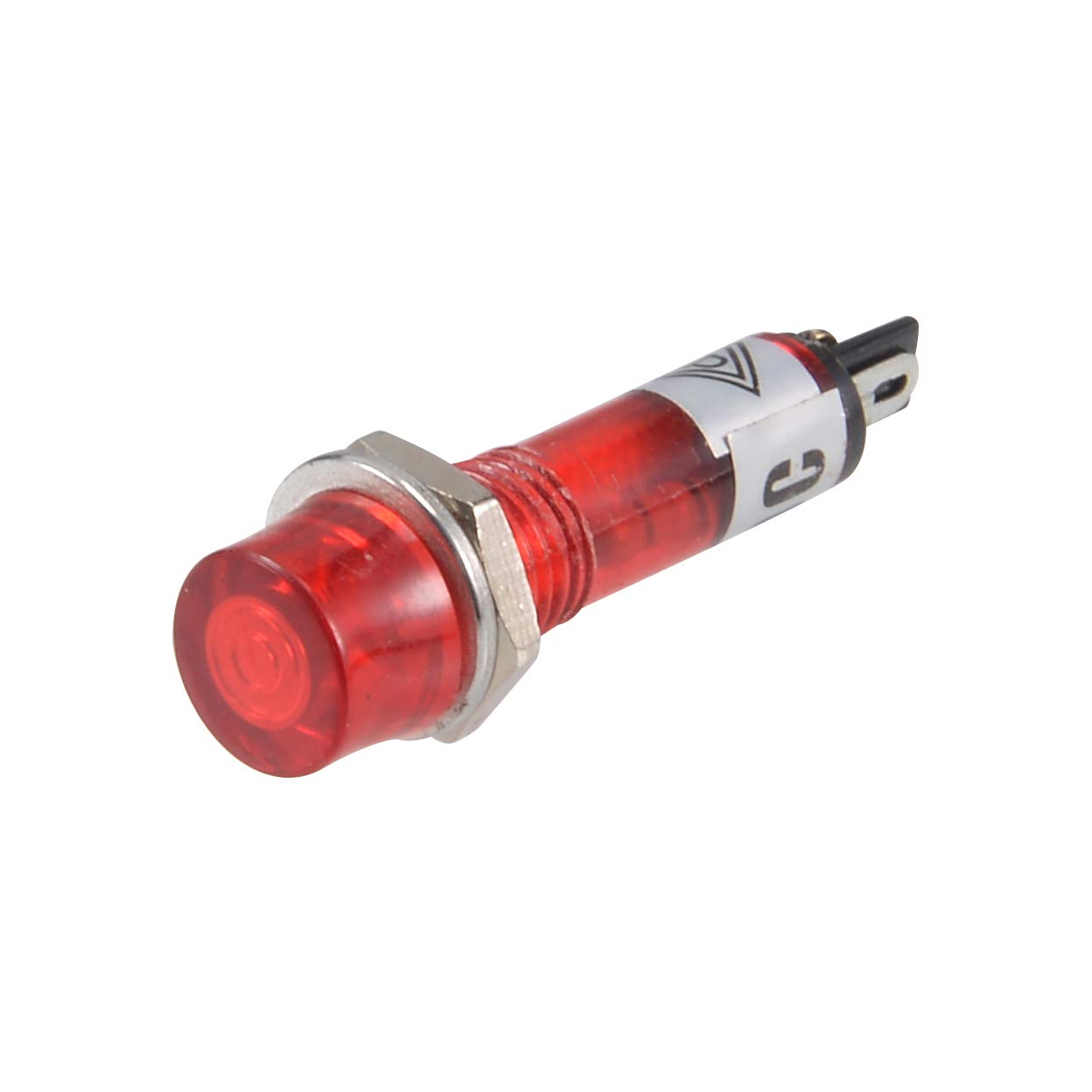 sourcing map Signal Indicator Dash Light DC 12V, LED Bulbs XD7-1 Red, 7mm 9/32-inch Panel Mount 10Pcs - Image 3