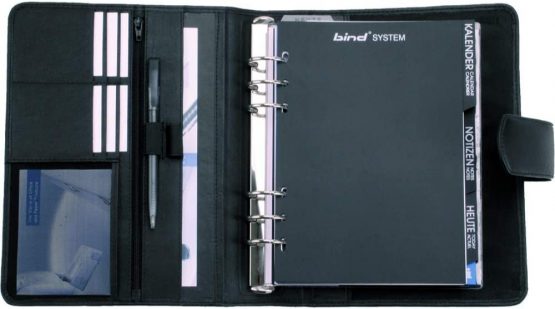 Bind T5 Planner A5 with Magnet Fastening Leather Black - Image 2