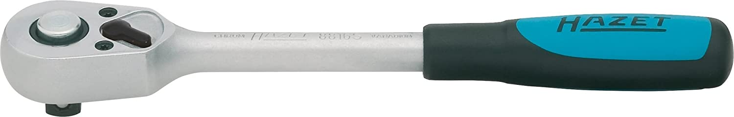 Hazet 8816S 3/8-Inch 199 mm Reversible Ratchet with 30 Teeth - Black/Blue/Silver