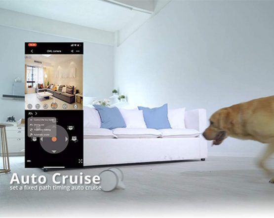 SKYMEE Owl Robot: Movable Full HD Pet Camera with Treat Dispenser, Interactive Toy for Dogs and Cats, Mobile Control via App (2.4Ghz WiFi) - Image 3