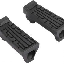 Suuonee Foot Pegs, 1 Pair Rubber Front Pedal Footrest Foot Pegs Fit for YBR 125
