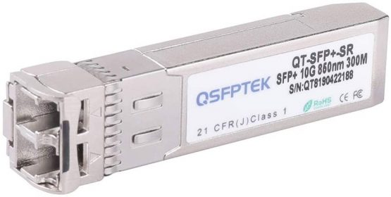 QSFPTEK 10G SFP+ Module, 10Gbe SFP Mini Gbic 10GBASE-SR 850nm DDM Multimode LC Transceiver for Intel E10GSFPSR, Netgear, D-Link, TP-LINK, Zyxel, Qnap Nas, up to 300m - Image 2