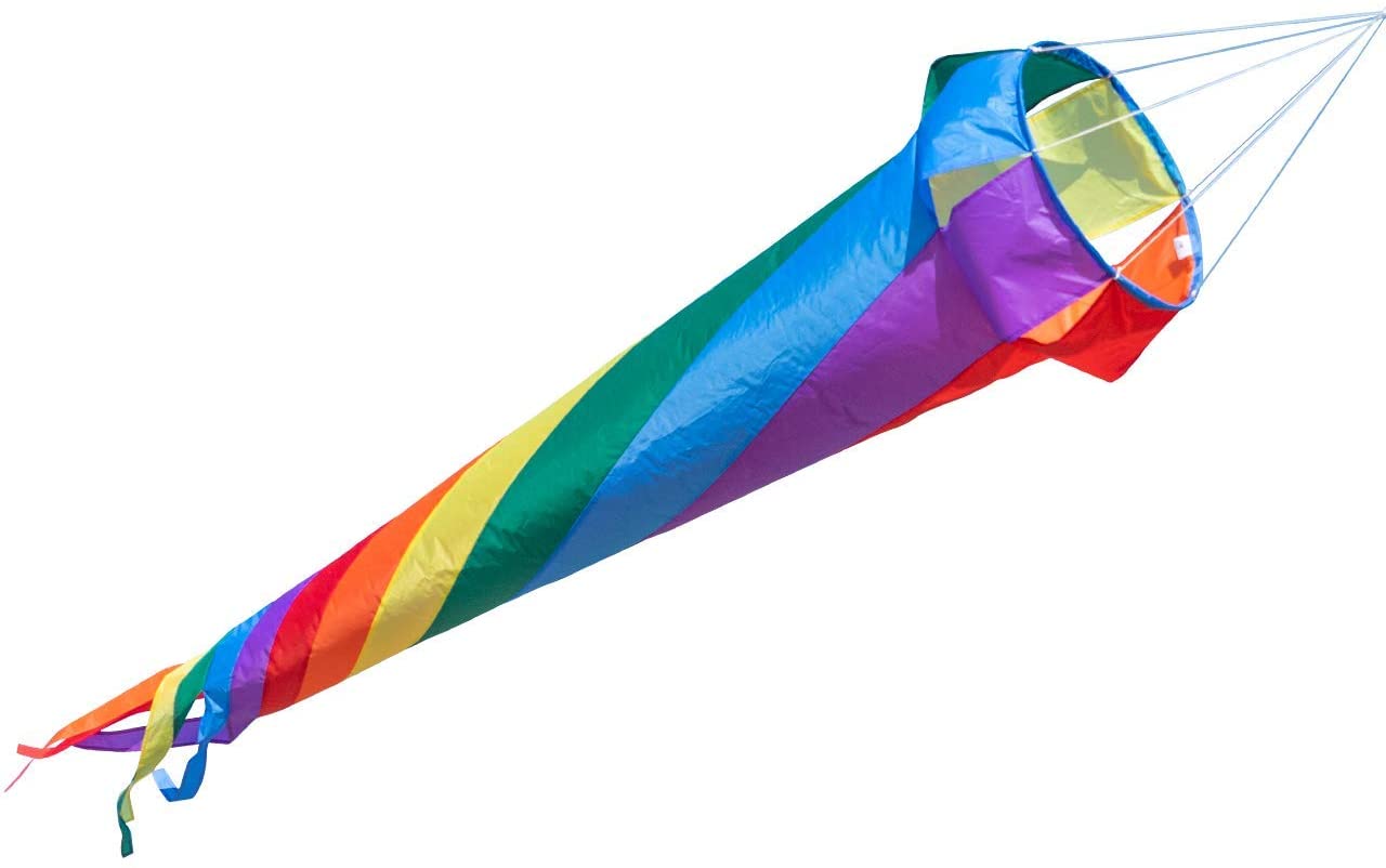CIM Windsock, Windturbine 150 RAINBOW, UV-resistant and weatherproof, diameter 14 inch, length: 59 inch