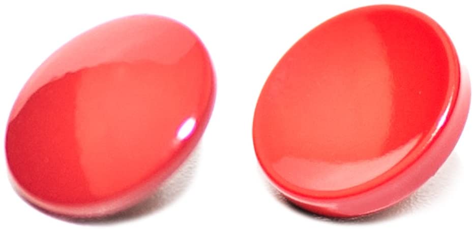 VKO Red Metal Soft Shutter Release Button,Delicate Camera Shutter Button 11mm Concave 10mm Convex Surface(2 Pack)
