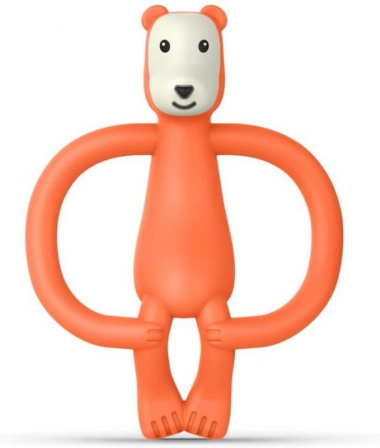 Matchstick Monkey, Bramble Bear Baby Teething Toy, Stimulates and Massages Sore Gums, 3 Months Old +
