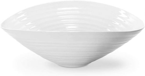 Sophie Conran for Portmeirion CPW76821-X Salad Bowl, Porcelain, White, 33 x 33 x 11 cm