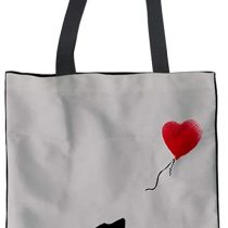 Showudesigns Women's Canvas Tote Bag with Insert Organizer Animal Designer Black