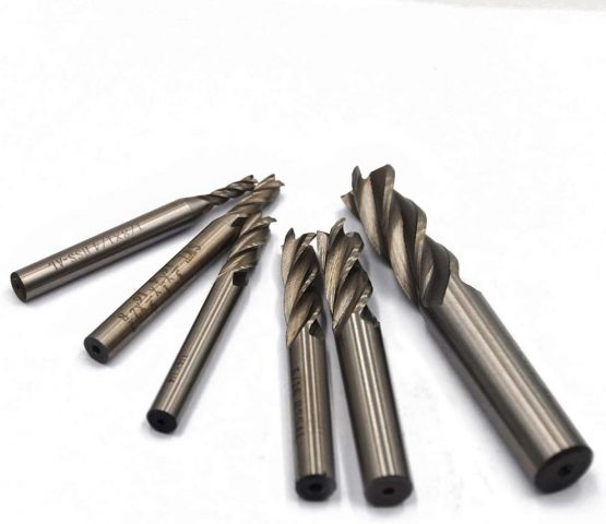 Oudtinz 1/8" 3/16" 1/4" 5/16" 3/8" 1/2"high Speed Steel HSS 4 Flute Straight End Mill Cutter Set of 6 - Image 3