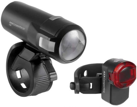 AXA Unisex – Adult's Compactline 20 Lighting Set, Black, Standard Size
