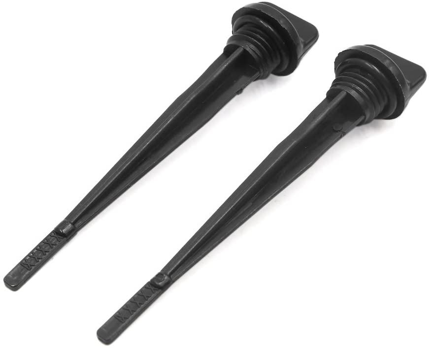 Sourcingmap 2pcs 145mm Length Motorcycle Engine Oil Tank Level Gauge Dipstick, Black, 18 x 15 x 3 cm