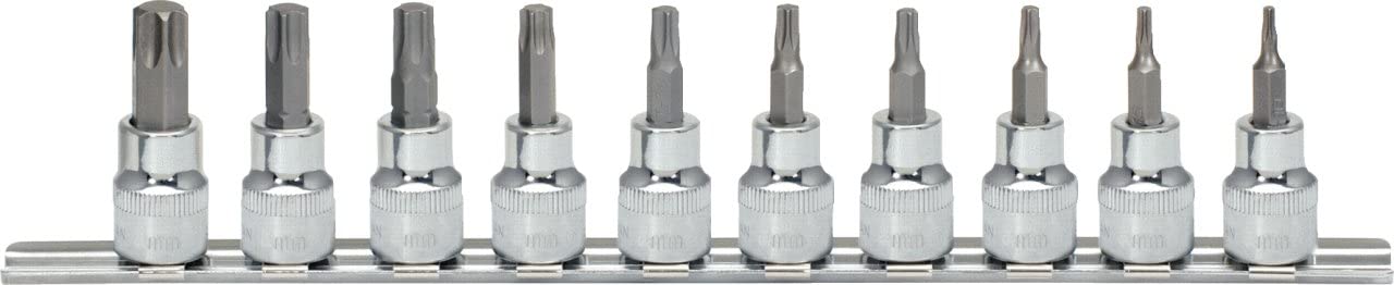 KS Tools 918.3939 3/8-inch Chrome+ TX Bit Socket Set (10 Pieces)