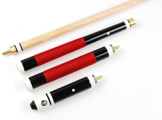 Jonny 8 Ball RED 4 Piece Hardwood Adjustable Cue & SOFT CASE - 4 x 11mm Tips - Image 4