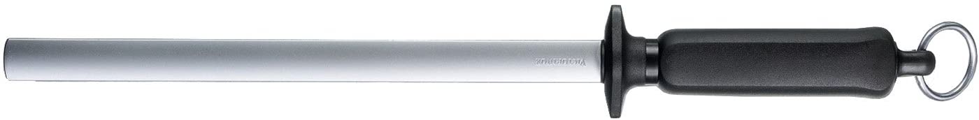 Victorinox Diamond-Coated Oval Kitchen Sharpening Steel, Black, 30 x 5 x 5 cm