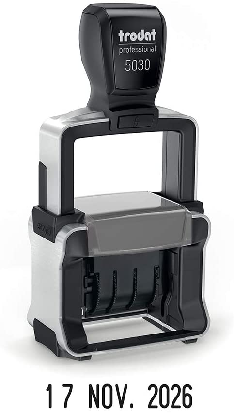 Trodat Professional 5030 Timing Stamp 4.0 - Digit Height 4mm, Black Ink, 4 mm