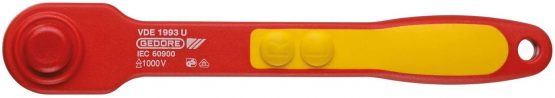 Gedore VDE1993U Reversible Ratchet 1/2 270mm VDE, Red - Image 2