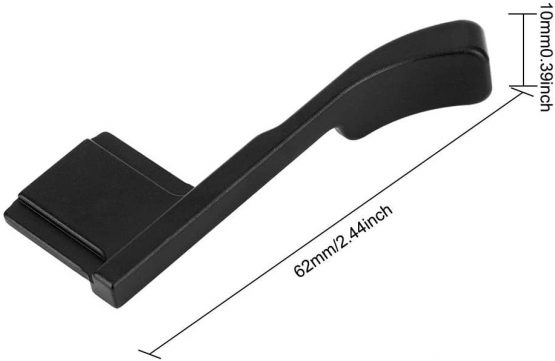 Thumb Up Grip, Metal Camera Grip,X-E3 Aluminum Alloy Hot Shoe Thumb Up Hand Grip for Fuji X-E3 X-E2S Camera(black) - Image 3