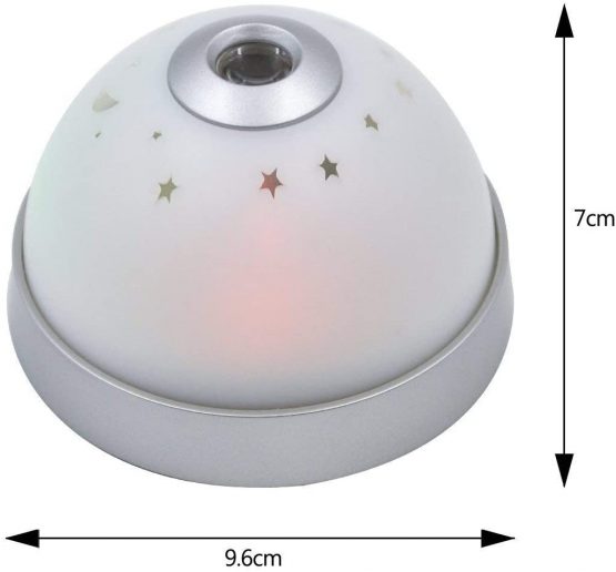 Cisixin Digital LCD Snooze Projection Alarm Clock Colourful LED Change Star Starry Sky Night Light Projector Magic Bedside Table Clock for Kids - Image 4