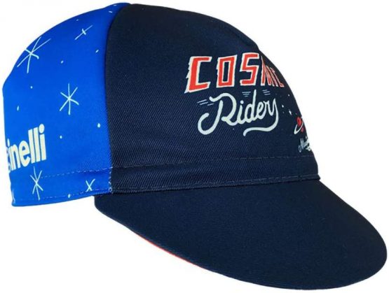 Cinelli Unisex's Sergio Mora Cosmic Riders Cycling Cap, Blue, One Size