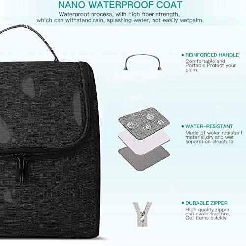 HCFGS Full Size Toiletry Bag Hand-Held Large Cosmetic Bag Travel Makeup Bag Portable Large Wash Bag Waterproof Toiletry Kit Organizer for Women & Girl (Blue Duck) - Image 3